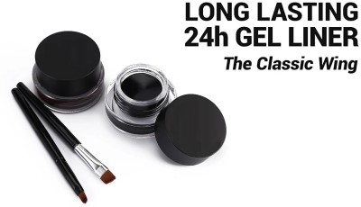 NADJA LONG LASTING GEL EYELINER FOR WOMEN 6 g(BLACK, BROWN)