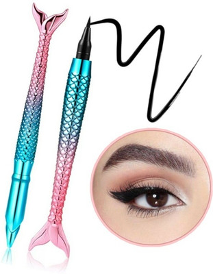 Emijun FISH SHAPE WATERPROOF AND LONGLASTING PEN EYELINER PACK OF 1 4 g(BLUE)