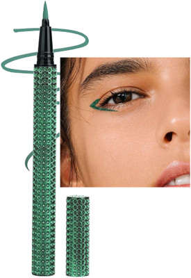 MYEONG Eyeliner Waterproof Eyeliner for Eye Makeup Smudge Proof Pen 0.75 ml(Green)