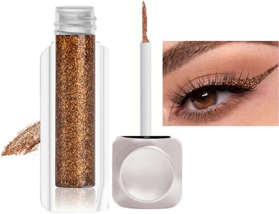YAWI Liquid Waterproof Glitter Eyeliner Metallic Shimmer Eyeshadow 3.5 g(Copper)