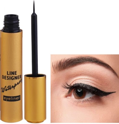 GABBU Matte Finish Eyeliner, Rich Intense Colour 8 ml(BLACK)