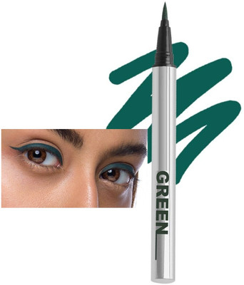 tanvi27 Matte Finish Green Eyeliner Pen Long Lasting Waterproof Liner with Fine Tip 1.2 g(GREEN)