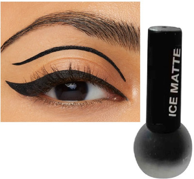 HUZURLU Waterproof Eyeliner Matte Finish Smudge-Proof 6 ml(Black)