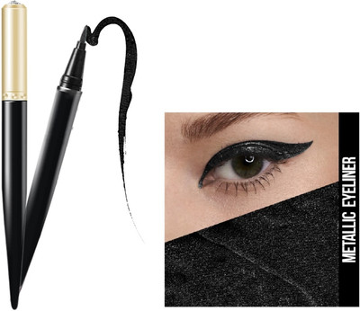 CATERINACHIARA Shiny Diamond Liquid Eyeliner for Long Lasting Stay, Smudge Proof 1.5 g(BLACK)