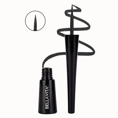 BELLAVITA Intense Drama Waterproof Eyeliner | Matte Finish | Smudge-Proof | 3.5 ml(Black)