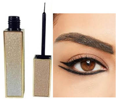 Luipui super waterproof line black color eye liner pack of 1 8 ml(BLACK)