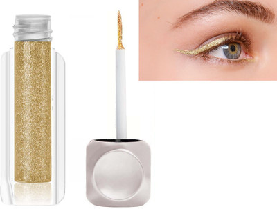 GULGLOW99 Gold Diamond Eye Liner Waterproof Long Lasting Glow Eyeliner Colorful Eye 3.5 g(GOLD)