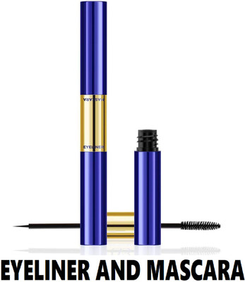 Neycare new look eyeliner with mascara long lasting using pack of 1 8 ml(BLACK)