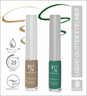 HIGHLIGHT NAILS HN-EL1-CB (EL1-06 ) ( EL1-08) 6 ml(GLITTER BROWN::GLITTER GREEN)