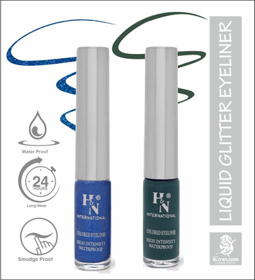 HIGHLIGHT NAILS HN-EL1-CMB (EL1-05) (EL1-01) 6 ml(GLITTER BLUE::ARABIAN GREEN)