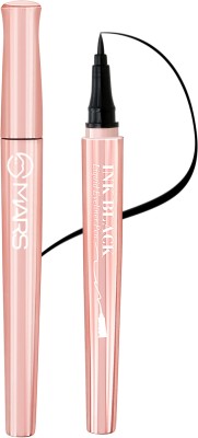 MARS Long Lasting Liquid Ink Pen Eye liner| Smudge Proof, Matte Finish & Waterproof 2 g(2 Piece-Black INK)