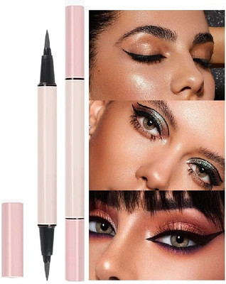 MYEONG 2 in 1 Smudge Proof Sketch Pen Eyeliner for Women 1.5 g(BLACK)