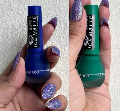 tanvi27 Water Proof & Smudge proof Ice Matte Green & Blue Liquid Eyeliner 4 ml(Green & Blue)