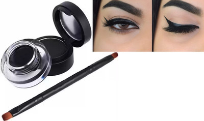 AFARAXIA Black 2-in-1 Eyebrow & Gel Eyeliner-Intense Black Color 4 g(black)