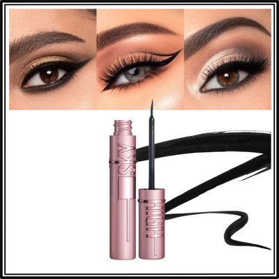 RED4 Liquid Eye Liner Black, Long Lasting Matte Waterproof 1r 4 ml(Black)