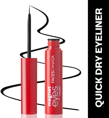 FACES CANADA Magneteyes Liquid Eyeliner | Natural Black Finish | Long Lasting | Quick Drying 3.5 ml(DEEP BLACK)