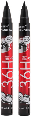HUDA QUEEN Long-Lasting Matte Eyeliner – 36H Ultra Black, Smudge-Proof 5 ml(Black)
