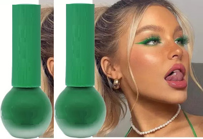 ADJD Combo Matte Green Eyeliner Easy Use 4 ml(Green)