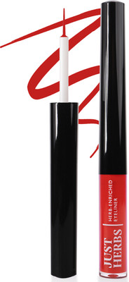 Just Herbs Liquid Eyeliner with Waterproof & Smudge-Proof Formula, Cherry Bomb 2.5 g(Cherry Bomb)