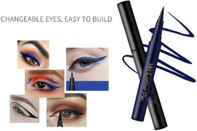 BLUEMERMAID Eyeliner Pencil Pencil Waterproof Eyeliner 2.4 g(BLACK, BLUE)