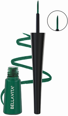 BELLAVITA Intense Drama Waterproof Eyeliner | Matte Finish | Smudge-Proof | 3.5 ml(Green)