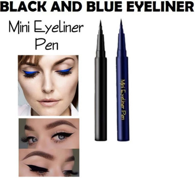 SEUNG BEST QUALITY LONG LASTING MINI EYELINER 2.4 ml(BLACK, BLUE)