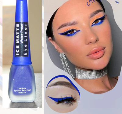 THTC Liquid Ice Matte Eyeliner Blue 6 ml(BLUE)