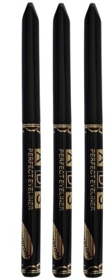 Subaxo Beauty Waterproof Eyeliner Black Packof 3,(Each 2.5 g) (Eyelashes Eye Liner) 7.5 g(Black)