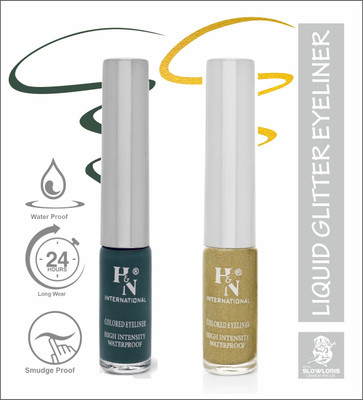 HIGHLIGHT NAILS EL1-CB (EL1-01 ) ( EL1-07)_HH 6 ml(ARABIAN GREEN::GLITTER GOLDEN)
