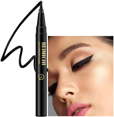 REIMICHI Eyeliner smudge proof long lasting Light Weight formula one stroke finish 0.55 ml(black)