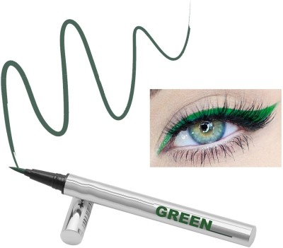 tanvi27 Waterproof Tip Liquid Eyeliner,Waterproof Formula Green Pen Eye Liner 2 g(SILVER)
