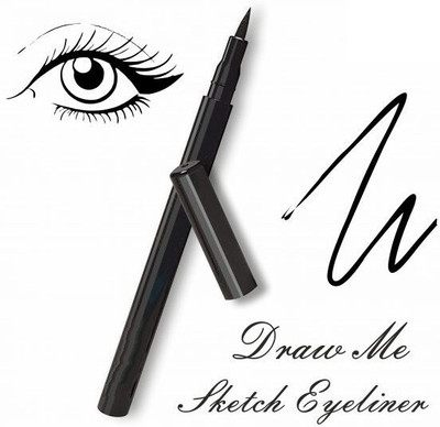 FLORERO Smudge Proof Liquid Pen Eyeliner with Ultra Fine 1.5 g(Jet Black)