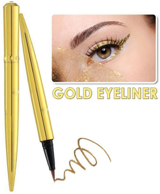 GFSU - GO FOR SOMETHING UNIQUE Long Lasting Colorful Liquid Glitter Sparkling Liquid Eyeliner Pen. 1.5 g(Gold)