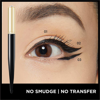 GFSU - GO FOR SOMETHING UNIQUE Long Lasting eyeliner, Smudge Proof | Transfer Proof | Shimmer Sparkles 1.5 ml(black)