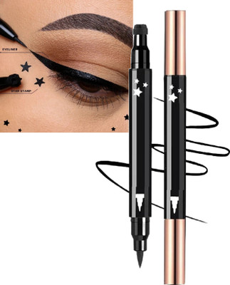 FRAILENO easy-to-apply Eyeliner With Star Stamp Smudge Proof and Long Lasting 20 g(BLACK)