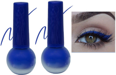 Latixmat Matte Long Lasting Waterproof Liquid Liner Combo 10 ml(Blue)