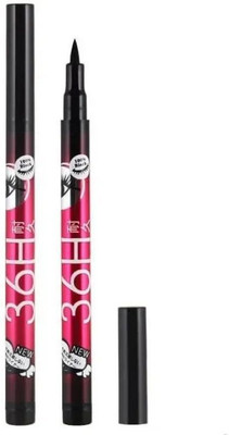 Luster Shine Quick Drying |Black Bold Felt Tip Pen Eyeliner 4 g(BLACK)