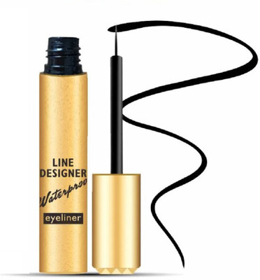 nn matte water proof new jet black eyeliner pack of 1 5 ml(BLACK)