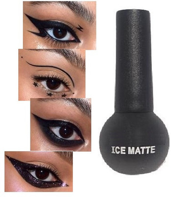 tanvi27 Water Proof Ice Matte Black Liquid Eyeliner 2 ml(BLACK)