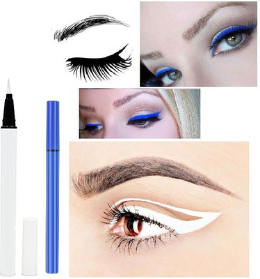 BLUEMERMAID NEW BLUE & WHITE EYE LINER WITH REAL & MODERN LOOK FOR WOMEN 6 g(BLUE & WHITE)