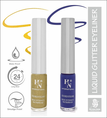 HIGHLIGHT NAILS HN-EL1-CMB (EL1-07) (EL1-13) 6 ml(GLITTER GOLDEN::ROYAL BLUE)
