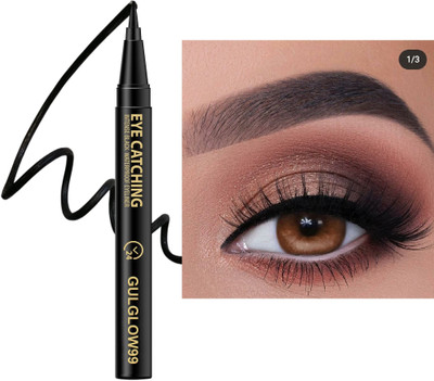 GULGLOW99 Ultra Matte Fine Tip Smudge Proof & Waterproof Eye liner 0.55 ml(BLACK)