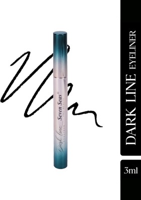 Seven Seas Dark Liner Eye Line Water Proof Smudge Proof & Long Stay 3 ml(Black)