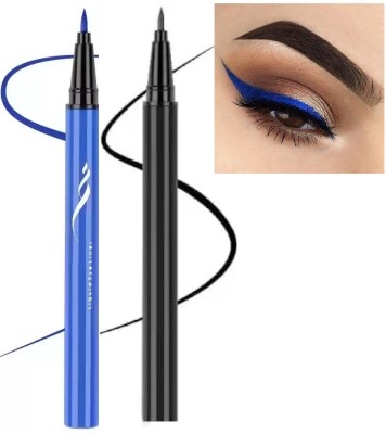 AFARAXIA Use Matte finish Smudge Proof Long lasting Eyeliner blue and black 6 g(Blue, Black)