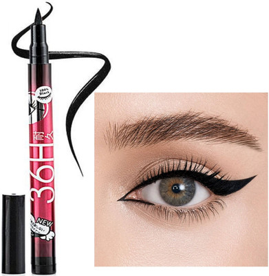 nn jet black new eyeliner easy to use perfect pack of 1 3 g(BLACK)