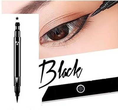 Sheny Attractive 2 IN 1 BLACK EYELINER STAR AND SIMPLE SHAPE 10 g(black)