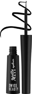 SWISS BEAUTY Matte Max Liquid Eyeliner | Smudge-proof | Quick Drying | 4 g(Black)