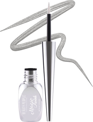 BEAUTY PEOPLE Magic Wink Liquid Eyeliner, Waterproof, Silver, 7ml 7 ml(Metallic silver)
