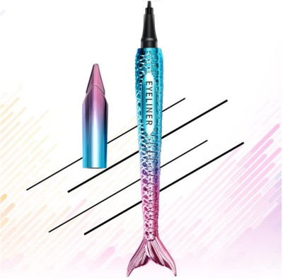 GFSU SMUDGE PROOF FISH SHAPE PEN EYELINER PACK OF 1 4 g(BLACK)