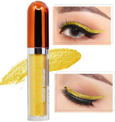 Yuency Metallic Glitter Shinning Shimmer Eyeliner Waterproof Gold 5.5 ml(gold)